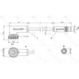 Соединительный кабель Balluff BCC A325-M415-3E-330-VS85N6-020