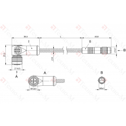 Соединительный кабель Balluff BCC W425-W313-3F-300-MW8334-050