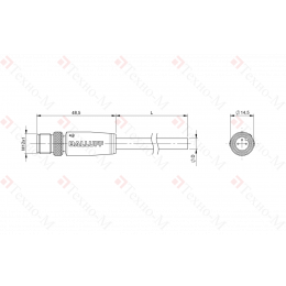 Разъем с кабелем Balluff BCC M413-0000-2A-037-VS8334-100
