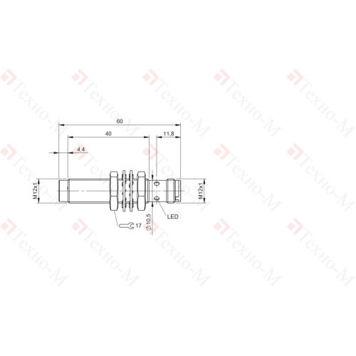 Индуктивный датчик Balluff BES M12MF1-POC10F-S04G