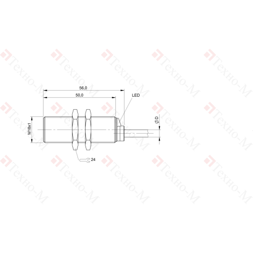 Индуктивный датчик Balluff BES M18MI-PSC50B-BV03