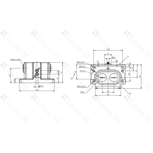Блочный выключатель Balluff BNS 819-D02-L12-100-10