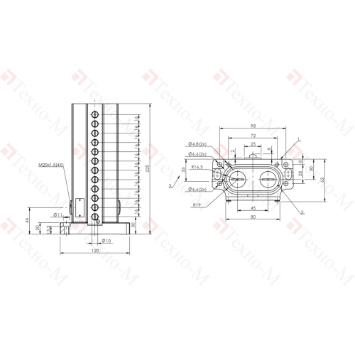 Блочный выключатель Balluff BNS 819-D12-D16-62-10