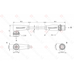 Соединительный кабель Balluff BCC M425-M414-3A-304-PW0434-030