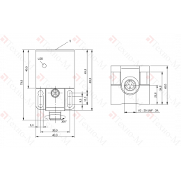 Индуктивный датчик Balluff BES Q40KEU-USU15B-S21G