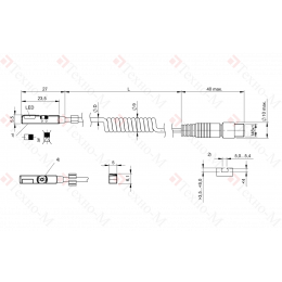 Магнитный датчик для цилиндра Balluff BMF 235K-PS-C-2A-SA8-S49-00,13