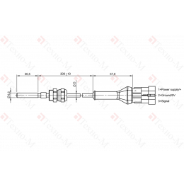 Магнитный датчик Balluff BMF 07M-PS-C-2-SA3-KPU-00,3