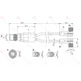 Y-образный распределитель Balluff BCC W414-W323-W323-U2049-010