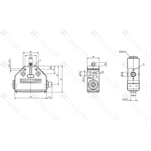 Одиночный выключатель Balluff BNS 813-FR-60-183-S80R