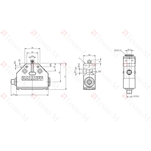 Одиночный выключатель Balluff BNS 819-FR-60-101-S80L