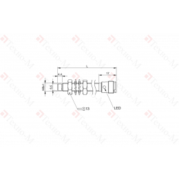 Индуктивный датчик Balluff BES M08EH1-NOC60F-S04G
