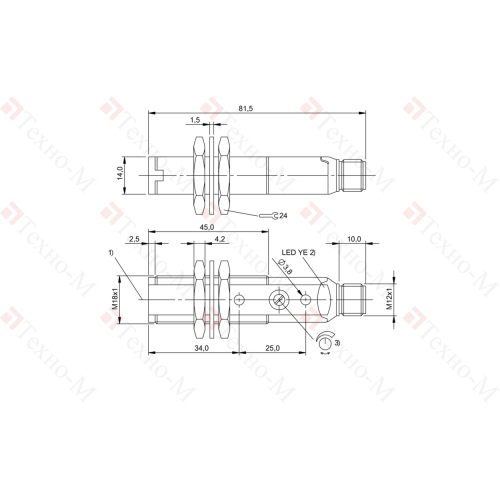 Оптический датчик Balluff BOS 18KF-NA-1LQP-S4-C