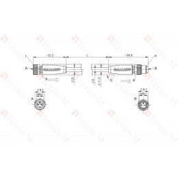 Соединительный кабель Balluff BCC M313-M313-30-300-EX43T2-010-C008