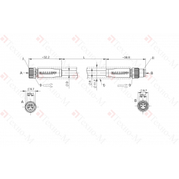 Соединительный кабель Balluff BCC M314-M314-30-304-EX44T2-020-C008
