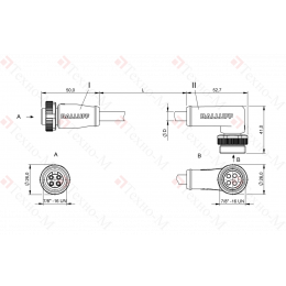 Соединительный кабель Balluff BCC A314-A324-30-304-EX44W6-070