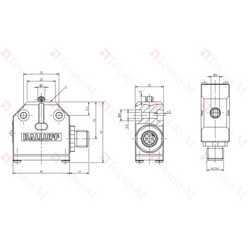 Одиночный выключатель Balluff BNS 819-99-R-12-S4