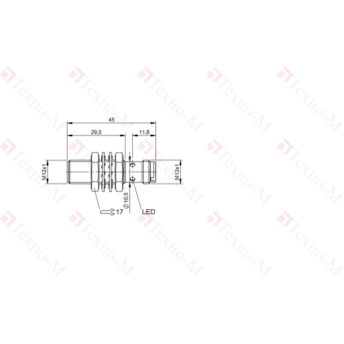 Индуктивный датчик Balluff BES M12ME-PSC20B-S04G-003