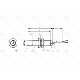 Емкостной датчик уровня Balluff BCS M12TTG1-NOM80G-ET02