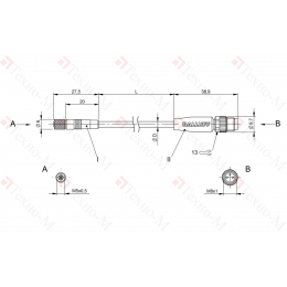 Соединительный кабель Balluff BCC M214-M313-30-300-PX0314-010