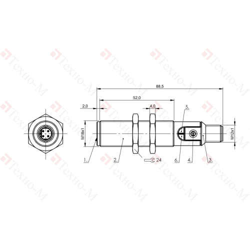 Емкостной датчик Balluff BCS M18BBI3-PSC80D-S04K