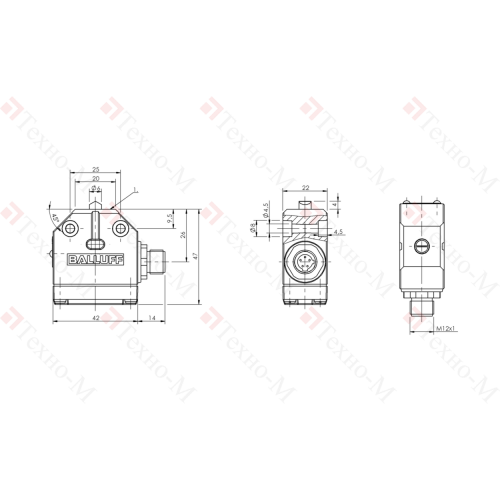Одиночный выключатель Balluff BNS 819-100-D-13-S80