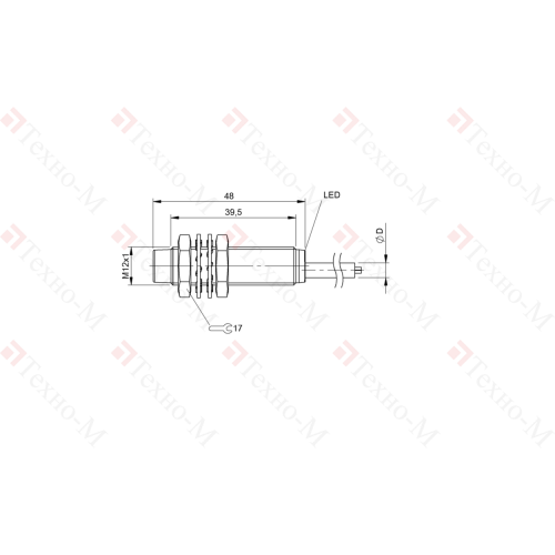 Индуктивный датчик Balluff BES M12EG-PSC80F-BP03
