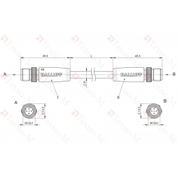 Соединительный кабель Balluff BCC M414-M414-6D-331-PS54N2-180