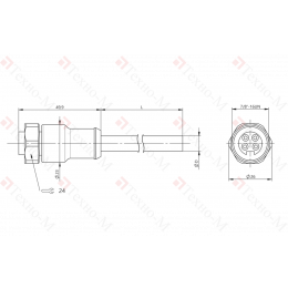 Разъем с кабелем Balluff BCC C3B4-0000-10-003-YX84A5-150-C009