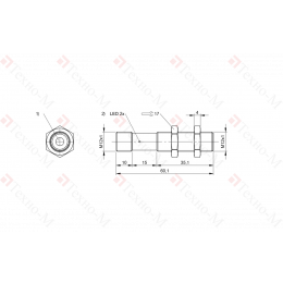 Ультразвуковой датчик расстояния Balluff BUS M12M1-XA-02/015-S04G