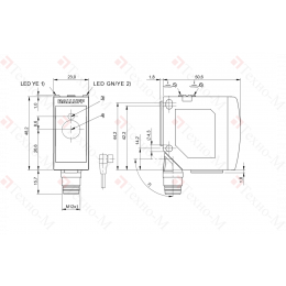 Оптический датчик расстояния Balluff BOD 23K-LA01-S92