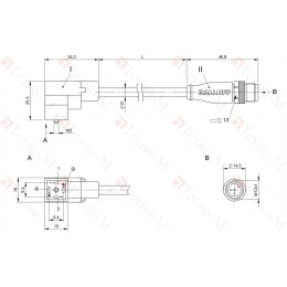 Соединительный кабель Balluff BCC VC44-M413-3E-664-PX0350-050