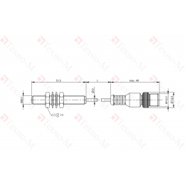 Индуктивный датчик расстояния Balluff BAW M08EI-UAD15B-BP00,2-GS04