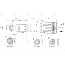 Y-образный распределитель Balluff BCC M415-M415-M415-U2064-010