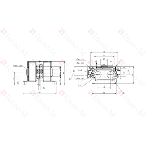 Блочный выключатель Balluff BNS 819-D04-E12-62-10