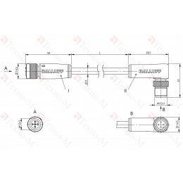 Соединительный кабель Balluff BCC W415-W424-3A-304-SW0434-050