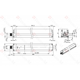 Многолучевой барьер безопасности Balluff BLG 4A-090-19X-030-O01-SX