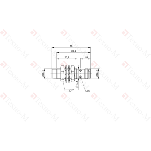 Индуктивный датчик Balluff BES M12MD-PSC80F-S04G