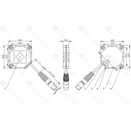 Емкостной датчик Balluff BCS Q40BBAA-POC20C-EP00,3-GS49