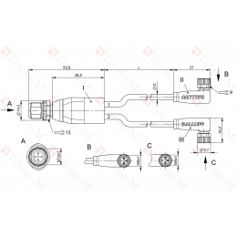 Y-образный распределитель Balluff BCC M414-M323-M323-U2058-006
