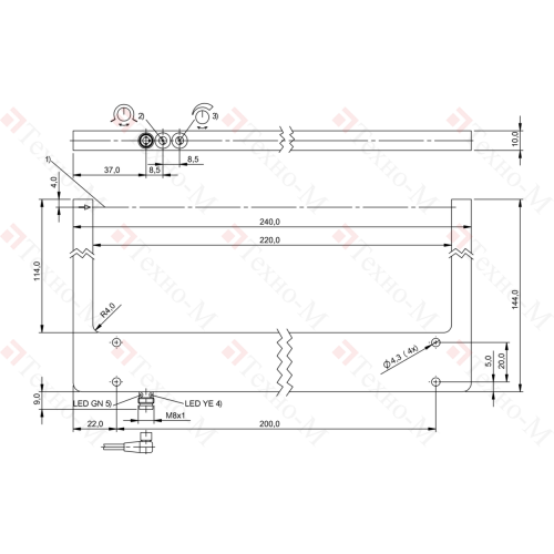 Щелевой датчик Balluff BGL 220A-008-S49