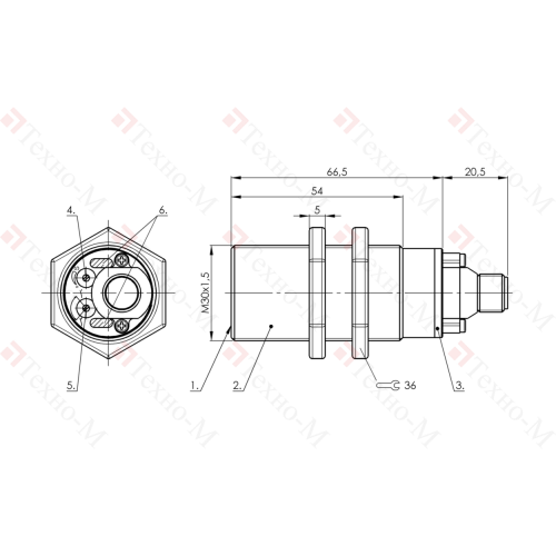 Емкостной датчик Balluff BCS M30B4M2-NPM20C-S04G