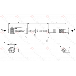 Соединительный кабель Balluff BCC W415-W313-3F-300-MW8334-050