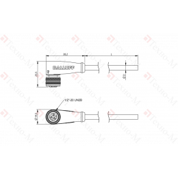Разъем с кабелем Balluff BCC A223-0000-1C-123-EX43T2-050