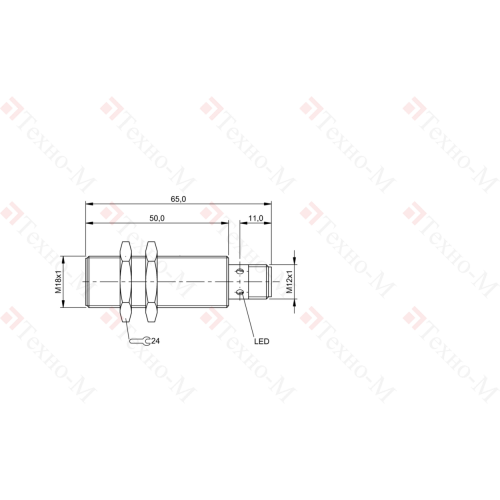 Индуктивный датчик Balluff BES M18EI-PSC80B-S04G-L01