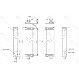 Световая завеса Balluff BLG 1-015-210-050-PV01-SX