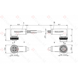 Соединительный кабель Balluff BCC B324-B324-30-304-MW8434-020