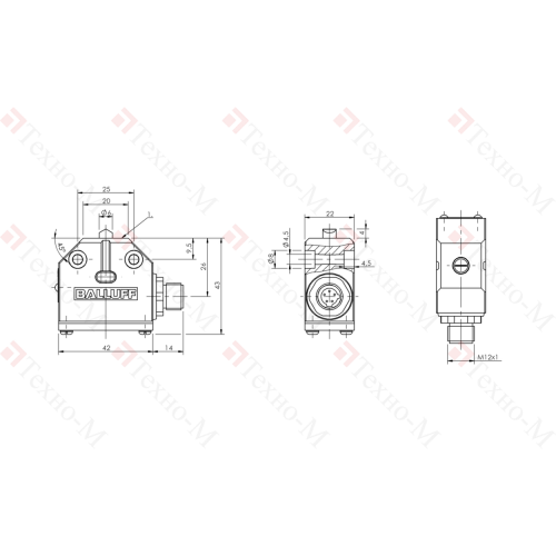 Одиночный выключатель Balluff BNS 819-100-D-10-S80