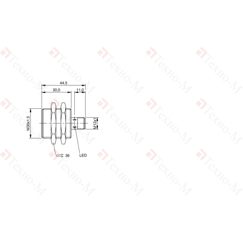 Индуктивный датчик Balluff BES M30ME-PSC10B-S04G-003