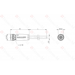 Разъем с кабелем Balluff BCC M41C-0000-1A-049-VX8C25-020