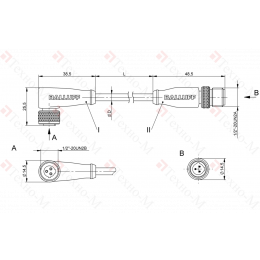 Соединительный кабель Balluff BCC A223-A213-3C-375-EX43T2-050